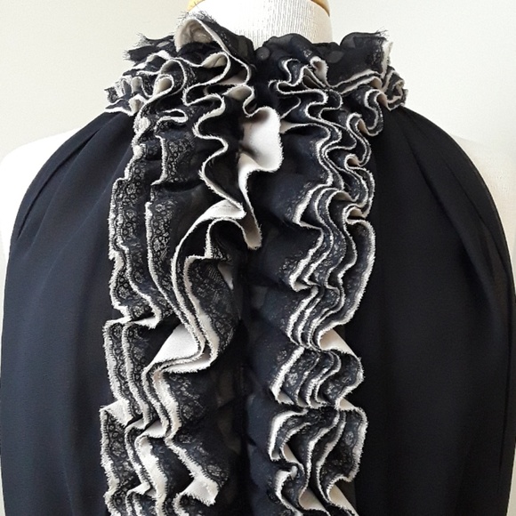 Neiman Marcus Robert Rodriguez ruffle top NWT - Picture 2 of 8